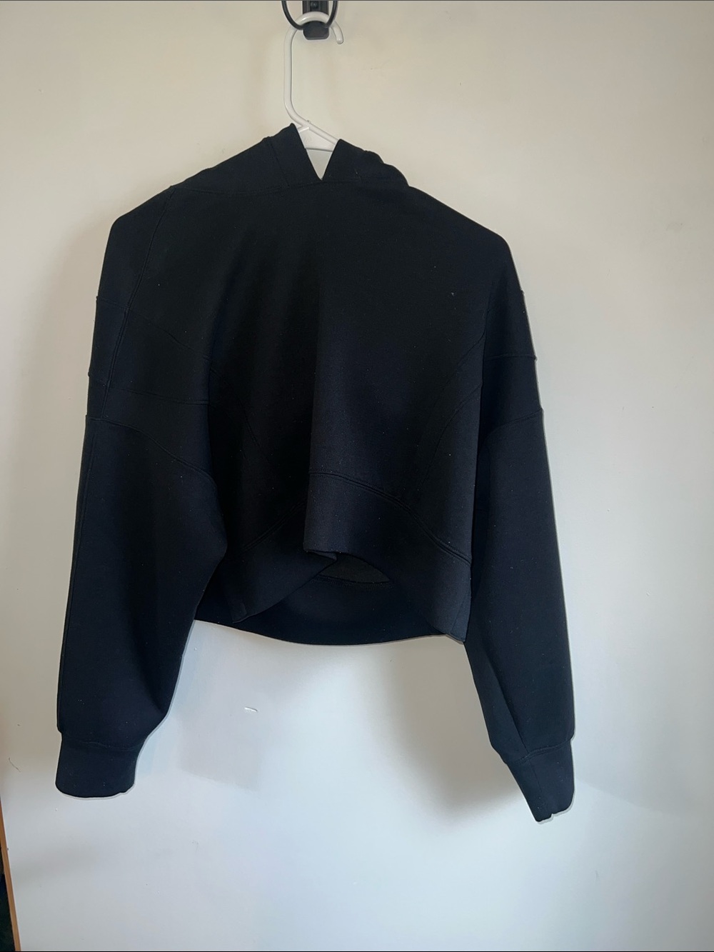 Abercrombie & Fitch Black Cropped Hoodie